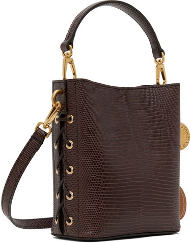 Torbica Stella McCartney Stella McCartney Frayme Scale-Embossed Bucket Bag Rjava | 7B0093WP0426, 2