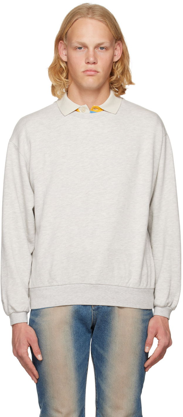 Pulover ERL Crewneck Sweatshirt Siva | ERL05T020