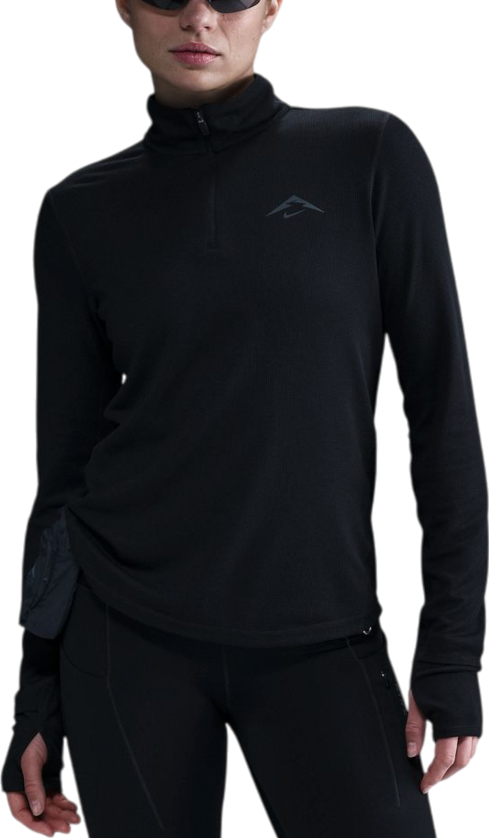 Pleteni pulover Nike Nike Trail Long-Sleeve Running Top Črna | hj2248-010