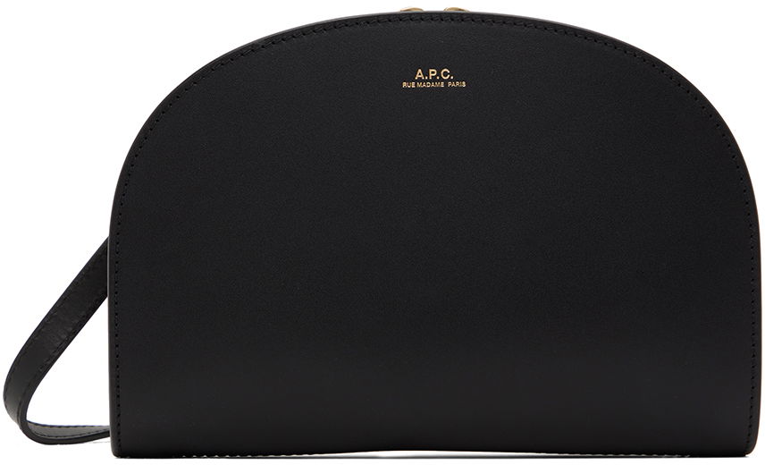 Nahrbtniki in torbe A.P.C. Demi-Lune Clutch Črna | PXAWV-F61596, 0