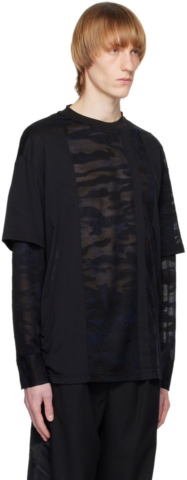 Majica Feng Chen Wang Feng Chen Wang Camouflage Layered T-Shirt Črna | FMS15SS05, 3