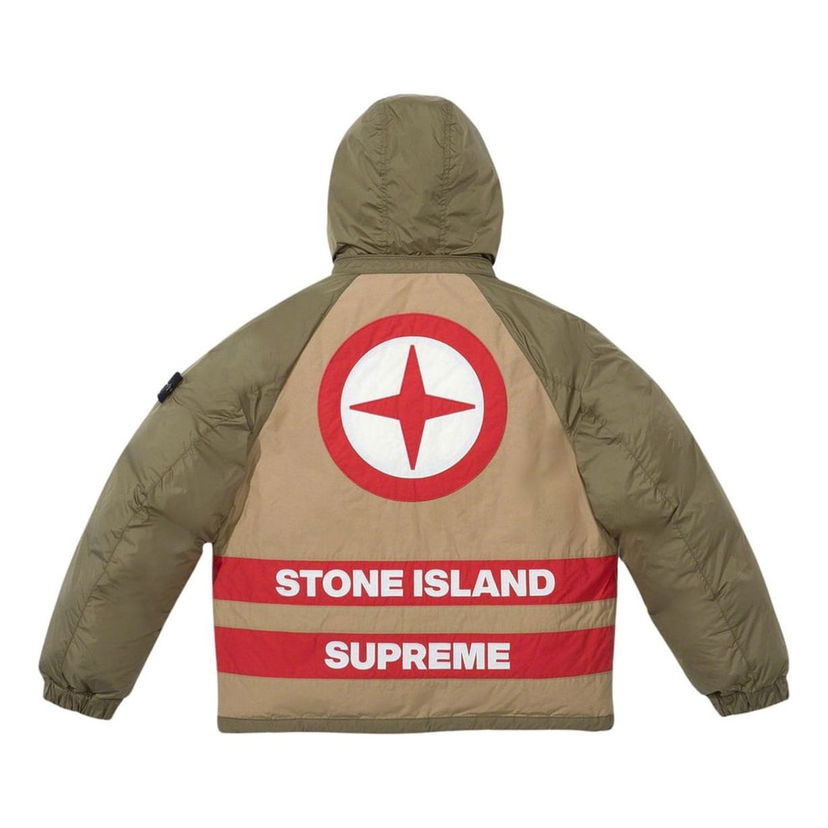 Puhovka Supreme Reversible Down Puffer Jacket Zelena | SUP-FW23-166
