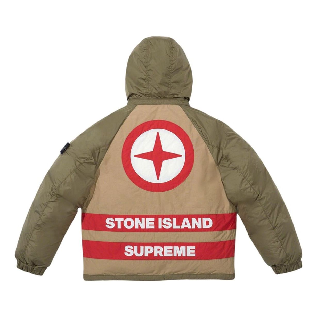 Puhovka Supreme Reversible Down Puffer Jacket Zelena | SUP-FW23-166, 0