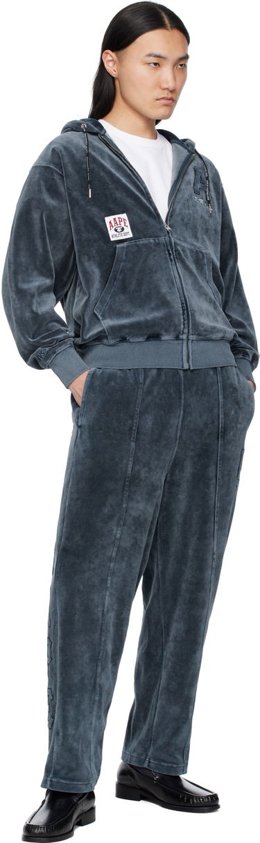Trenirka AAPE by A Bathing Ape AAPE by A Bathing Ape Injection Velour Sweatpants Modra | AAPPTMC623XXNNYL, 3