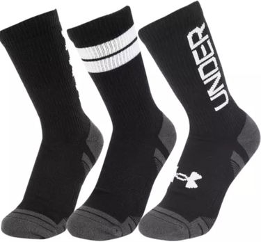 Nogavice Under Armour 3-pack Tech Crew Socks Črna | 1379515-002, 0