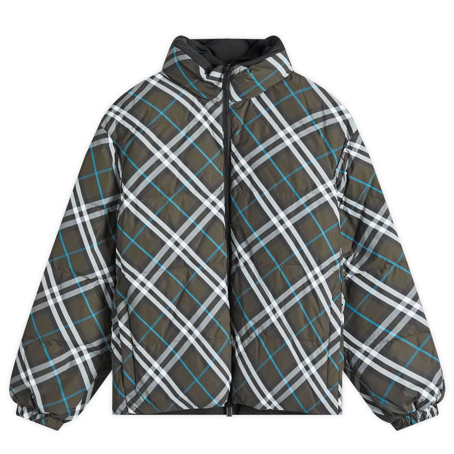 Puhovka Burberry Reversible Check Puffer Jacket Zelena | 8103932-C1213, 0