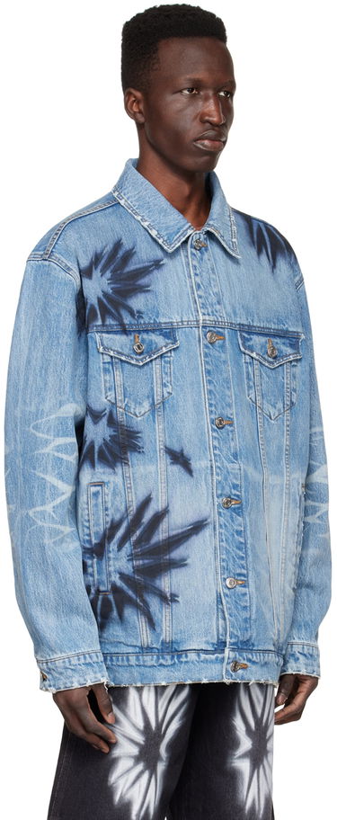 Jakna We11done We11done Tie-Dye Denim Jacket Modra | WD-DJ1-22-356-U-BL, 1