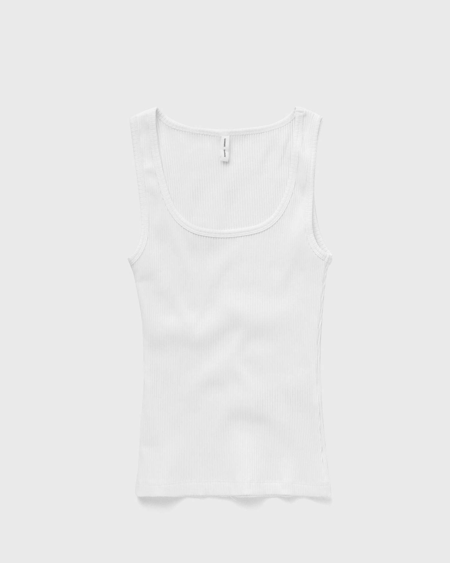 Majica brez rokavov Samsoe Samsoe Samsøe & Samsøe SAAMANZA Ribbed Tank Top, L Bela | F10000006-WHITE, 0