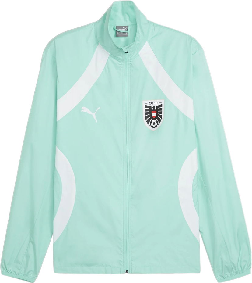 Jakna Puma Austria Pre-match Woven Football Jacket Turkizna | 774172-07