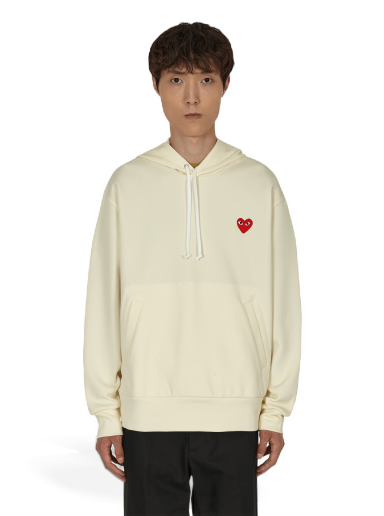 Pulover Comme des Garçons Heart Hooded Sweatshirt Bež | P1T174 3