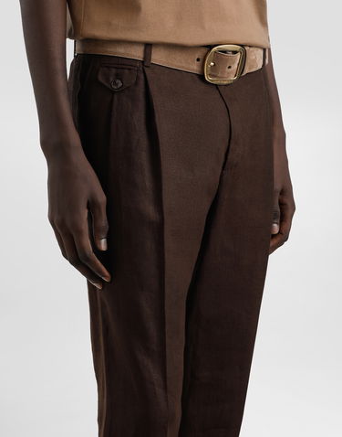Hlače Dolce & Gabbana Dolce & Gabbana Linen Trousers 44 Rjava | GV4EEZFU4JBM1213, 3
