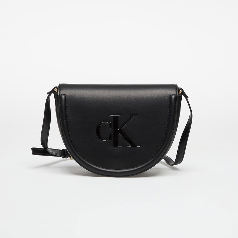 Torba za čez ramo CALVIN KLEIN Calvin Klein Bold Saddle Crossbody Bag Črna | LV04F3221G UB1