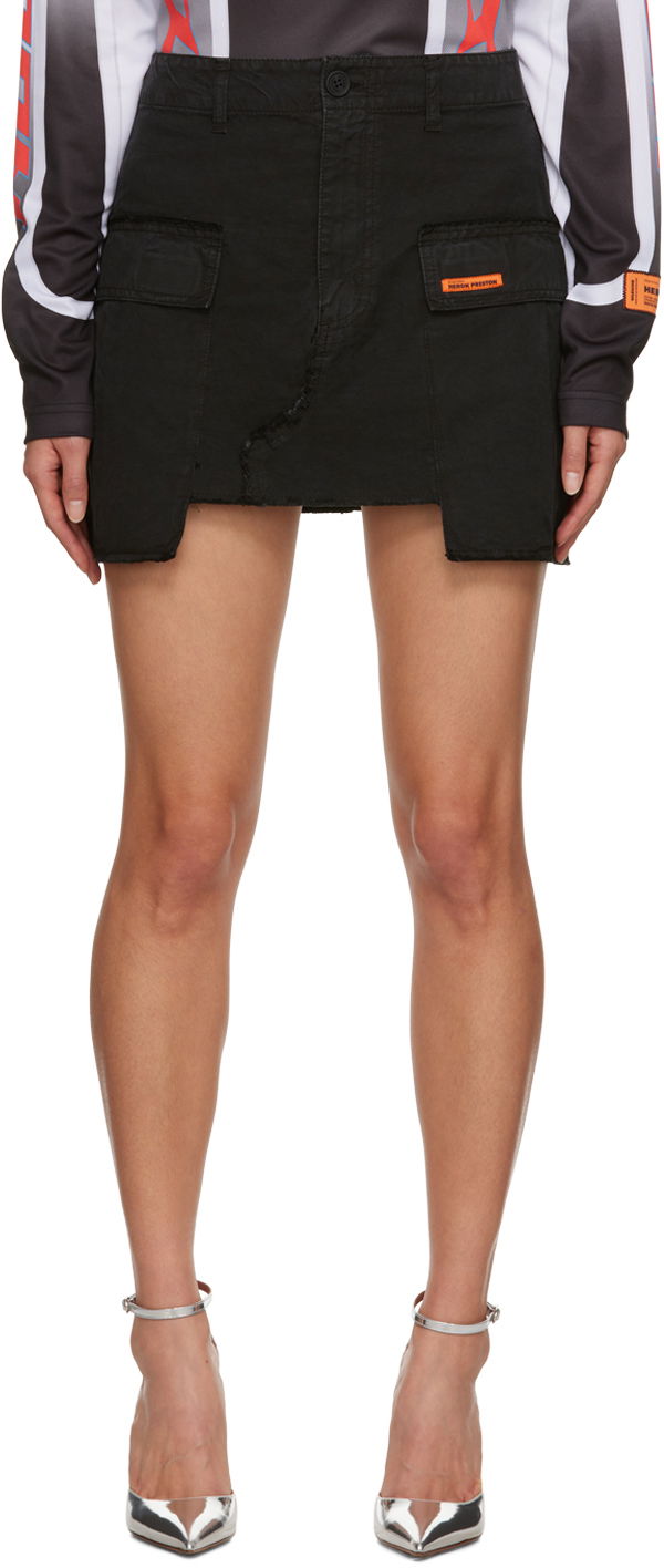 Krila HERON PRESTON Faded Miniskirt Črna | HWCU006F23FAB0011000, 0