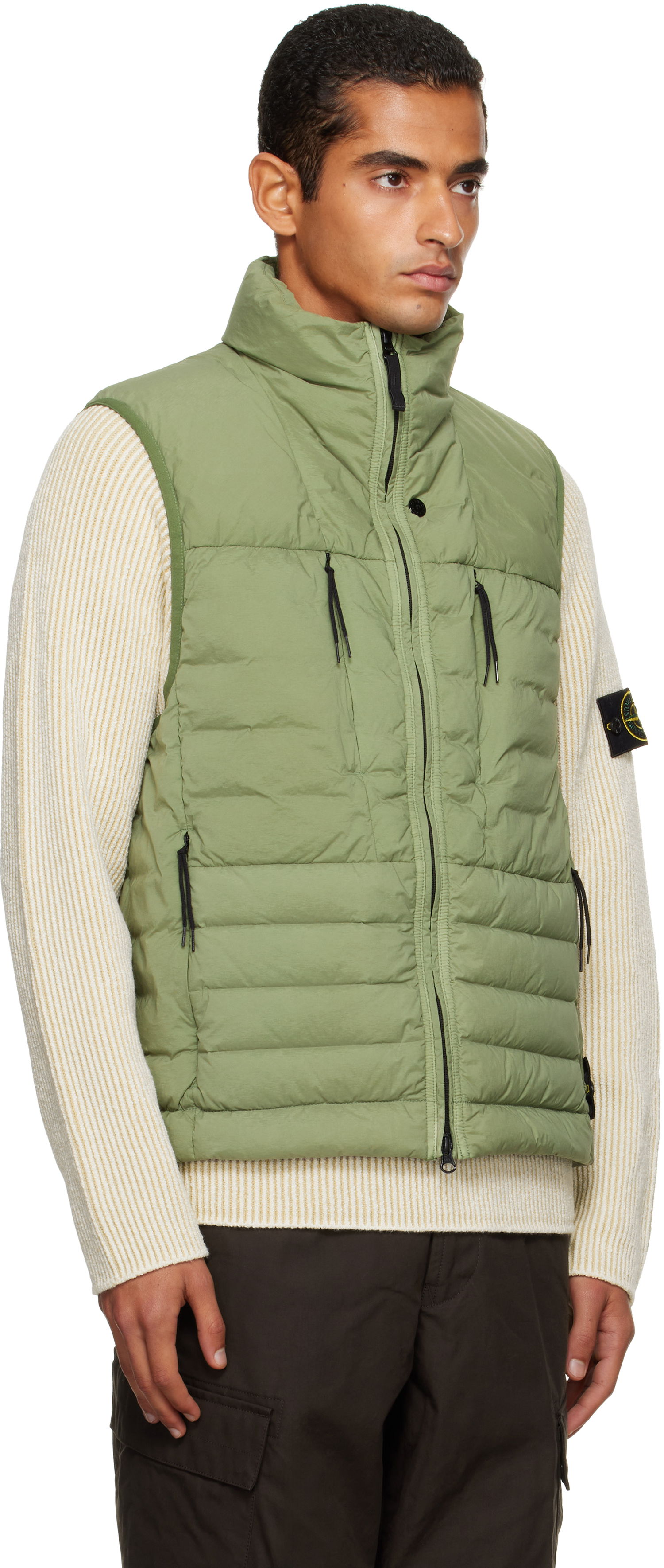 Telovnik Stone Island Stone Island Seamless Tunnel Nylon Down-TC Vest Zelena | K2S15 G100004 S0183, 1