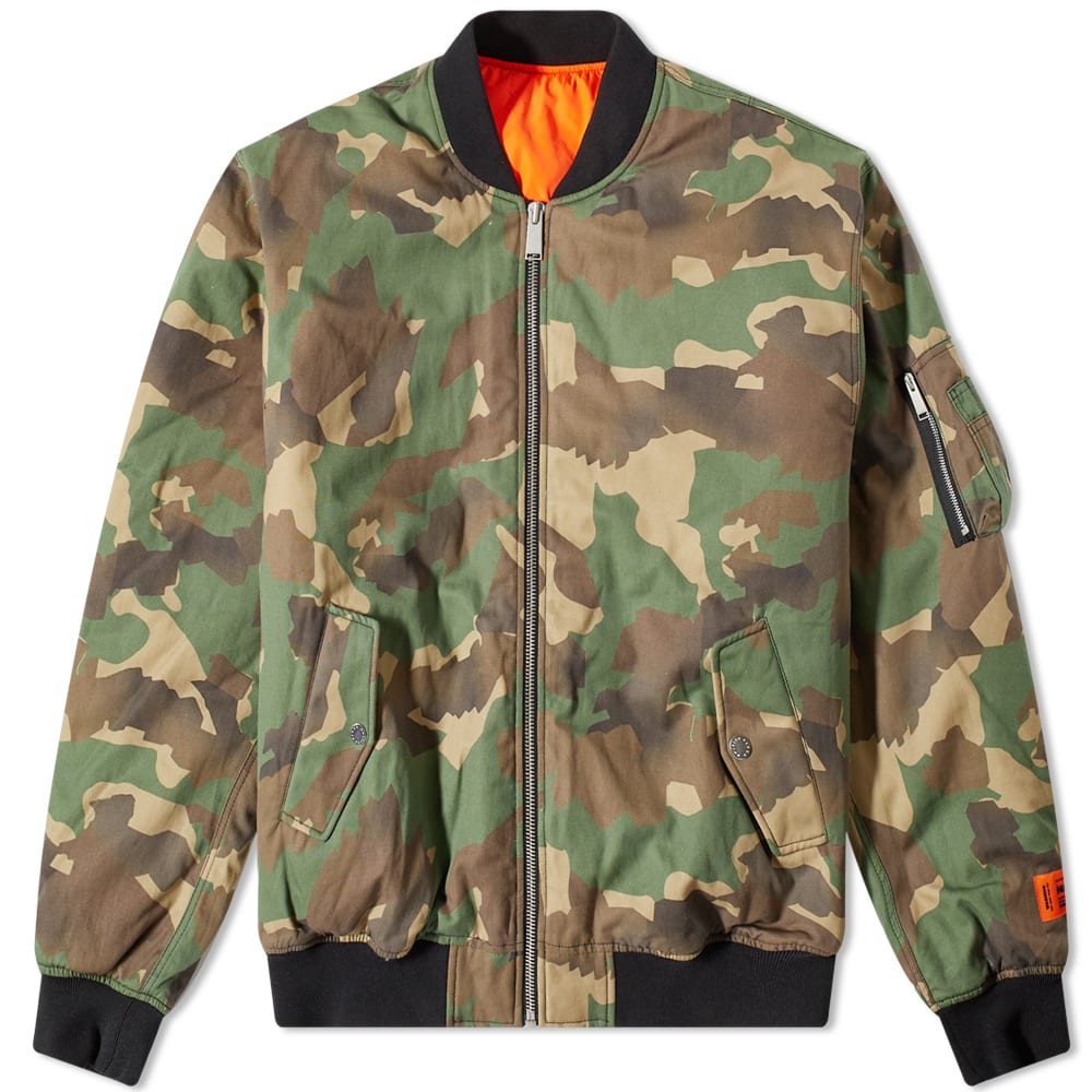 Bomber jakna HERON PRESTON Canvas Camo Bomber Jacket Večbarvna | HMEH007F22FAB0025900, 0
