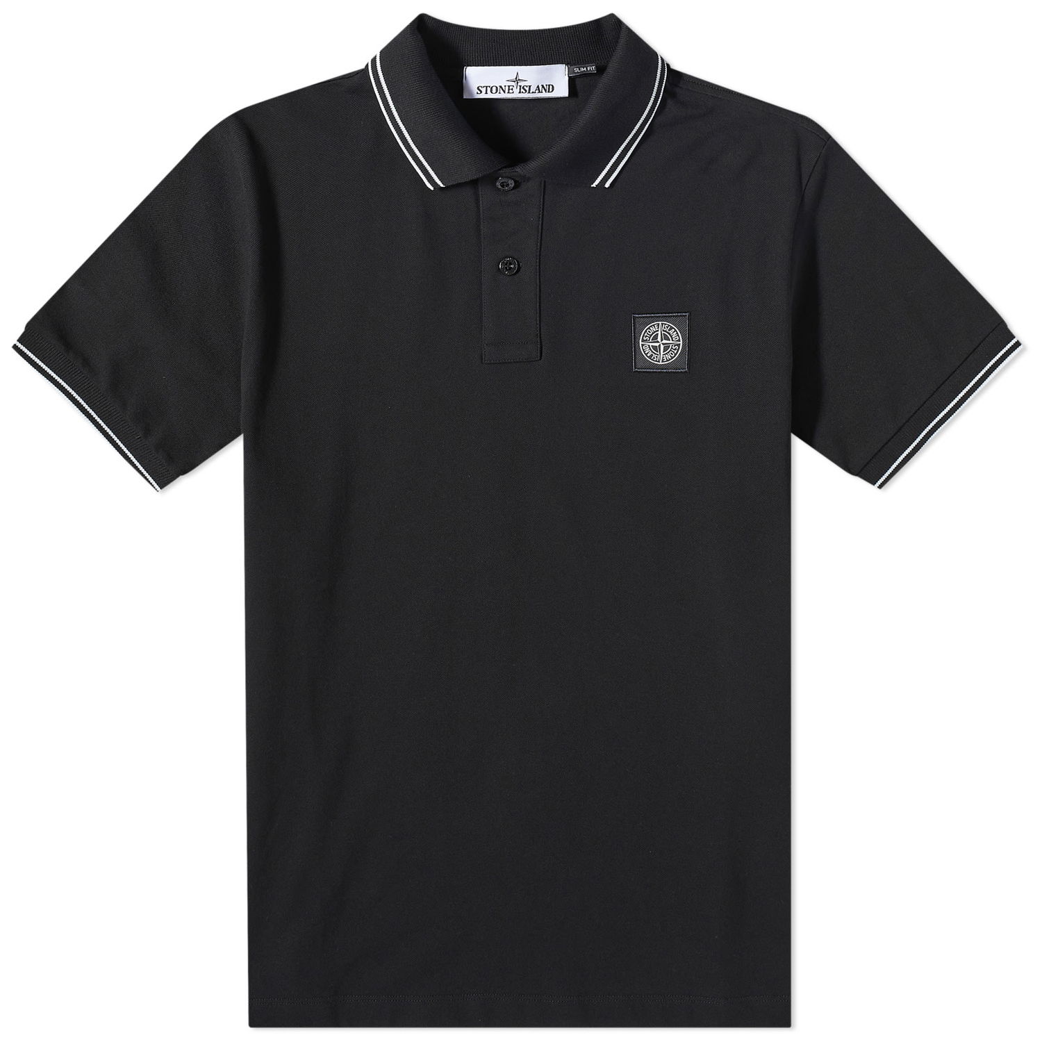 Polo majica Stone Island Patch Polo Črna | 10152SC18-A0029, 0
