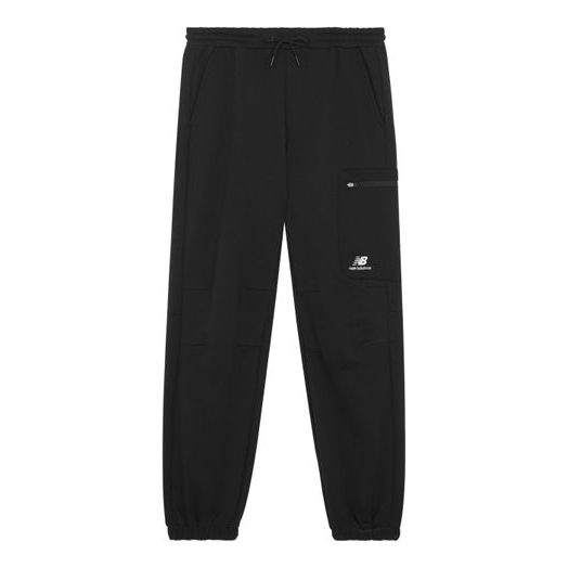Trenirka New Balance Fleece Joggers With Logo Črna | 6LB42123-BK