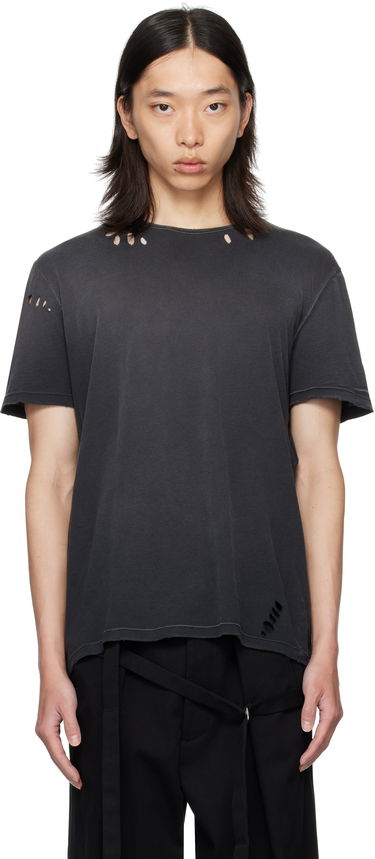 Majica Ann Demeulemeester Ann Demeulemeester Eternal Eagle Baptist Distressed T-Shirt Črna | B0013414-FA638-098, 0
