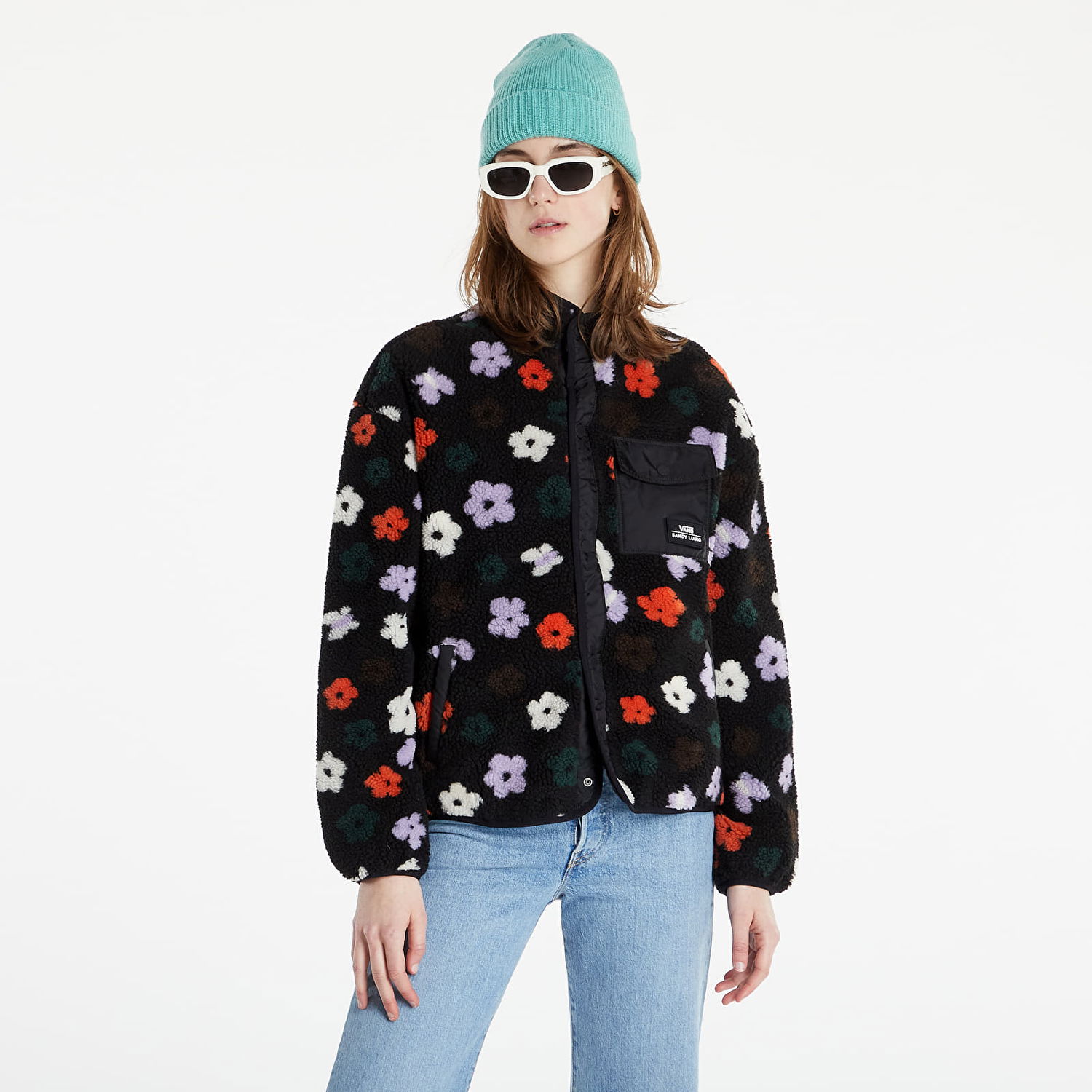 Jakna Vans Sandy Liang Sherpa Jacket Črna | VN0A7RLSYOD1, 0