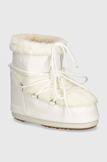 Superge in čevlji Moon Boot MB ICON LOW FAUX FUR Boots Bela | 80D1409390.A002, 0