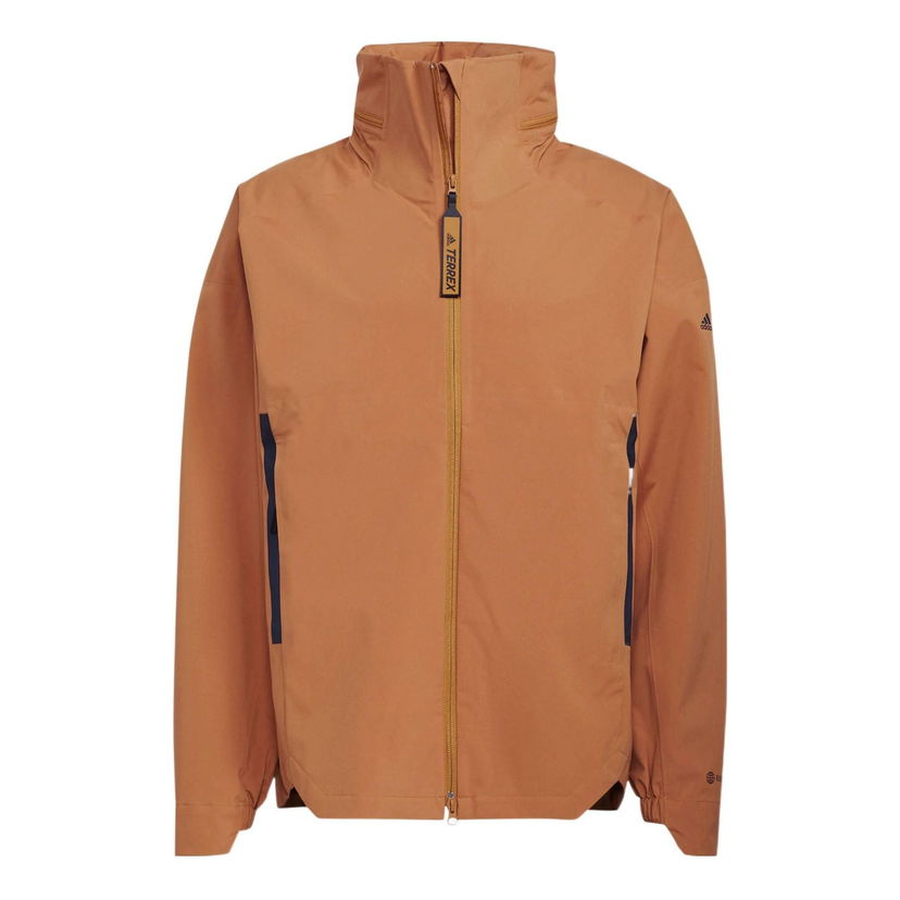 Vetrovka adidas Performance Terrex C Myshelter R.R. Jacket Rjava | HG6027