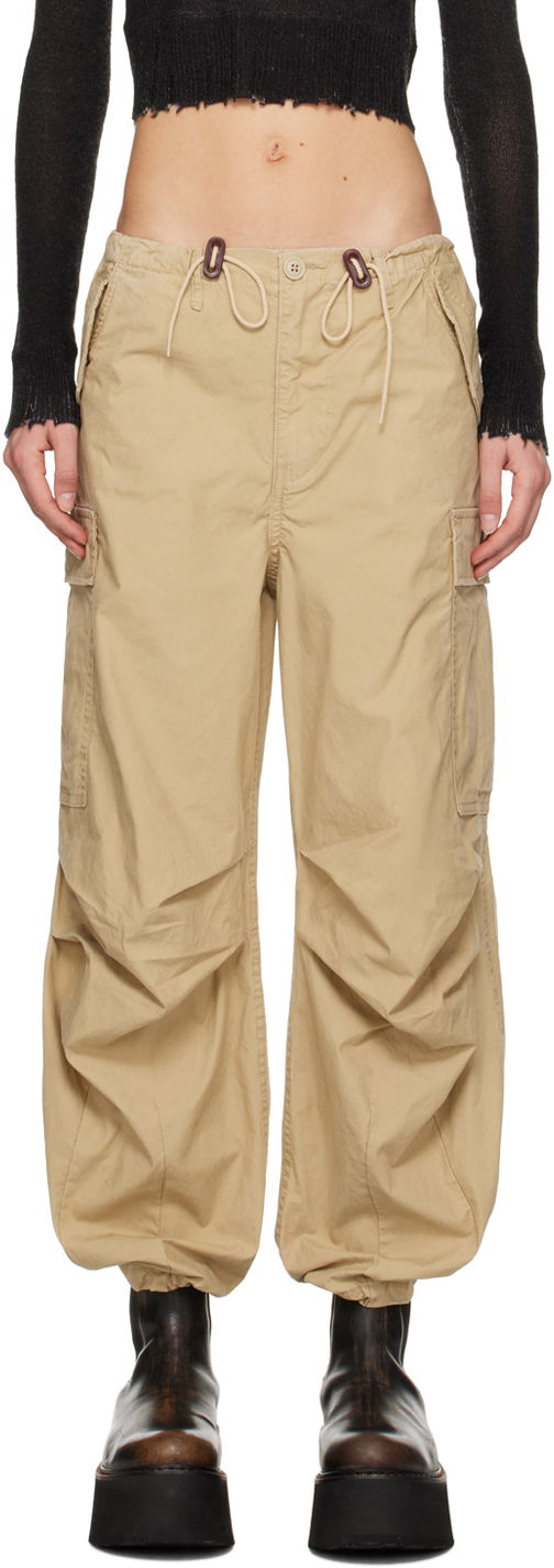 Cargo hlače R13 R13 Balloon Army Trousers Bež | R13WR241-R322B