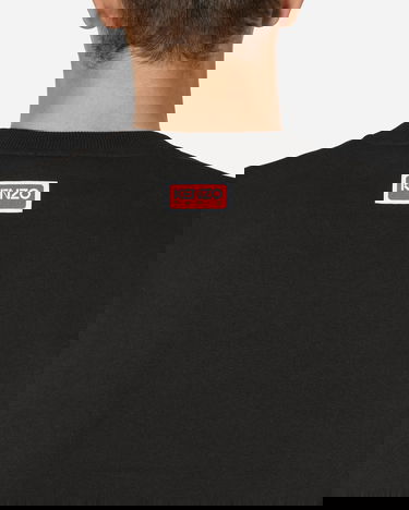 Pleteni pulover KENZO Tiger Varsity Jungle Crewneck Črna | FD65SW0494MF 99J, 5