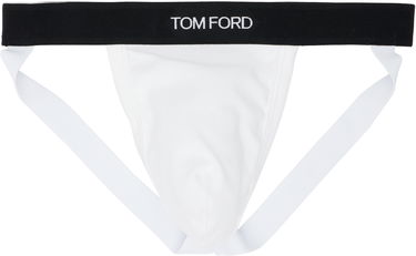 Spodnje perilo in nogavice Tom Ford TOM FORD Cotton Jock Strap Bela | T4LC61040, 0
