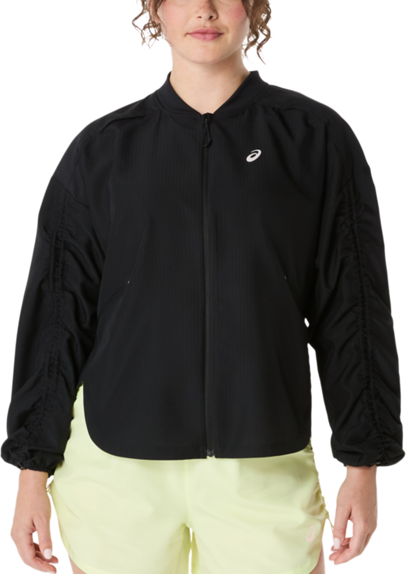 Bomber jakna Asics Nagino Run Adjustable Jacket Črna | 2012d138-002