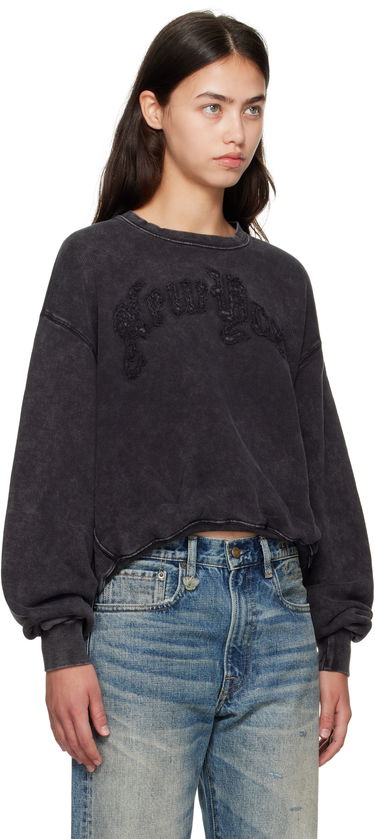 Pulover R13 R13 'New York' Balloon Crewneck Sweatshirt Črna | R13WK260-K001O, 1