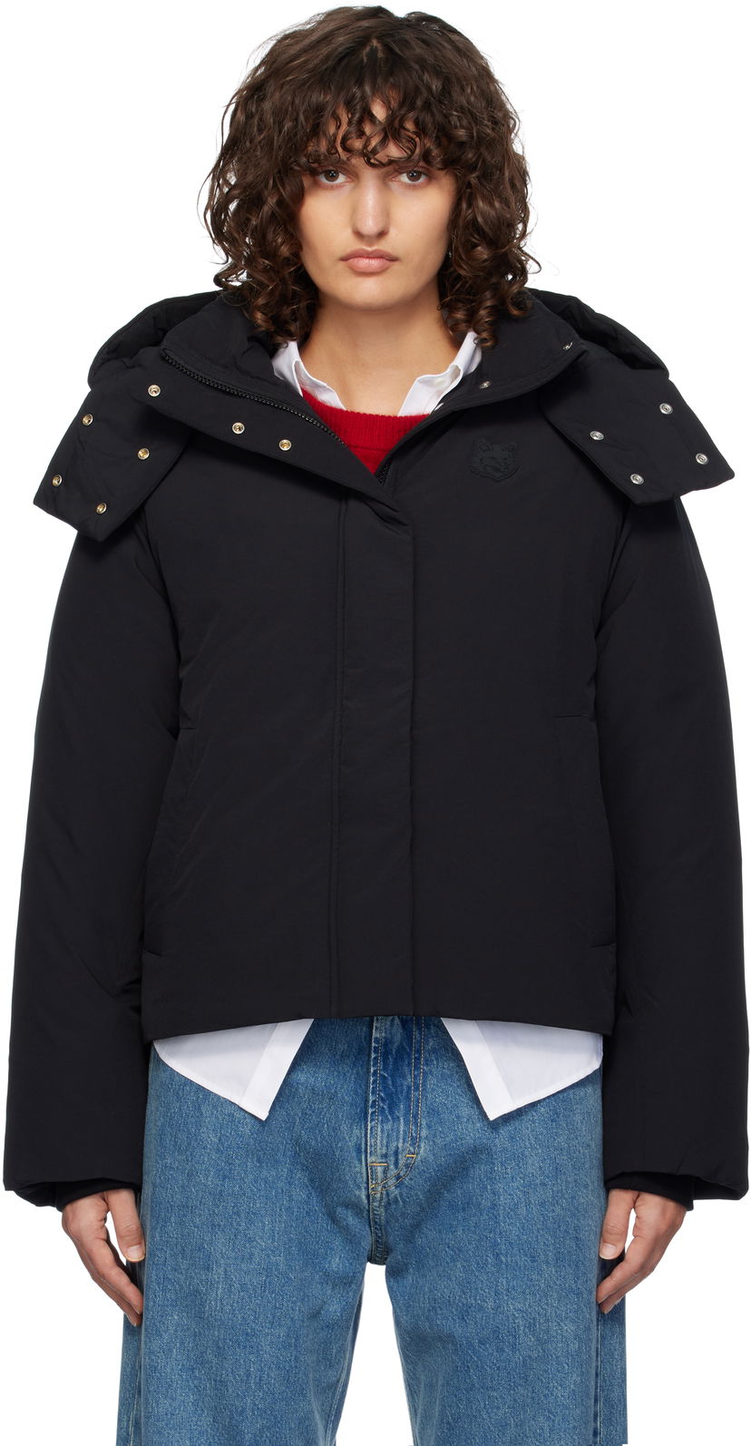Puhovka MAISON KITSUNÉ Maison Kitsuné Puffer Down Jacket Črna | NW02202WQ4031
