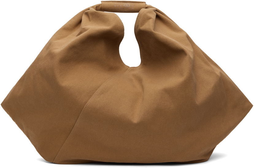 Tote bag Maison Margiela MM6 Maison Margiela Triangle Tote Bag Rjava | SB5WC0019 P7254