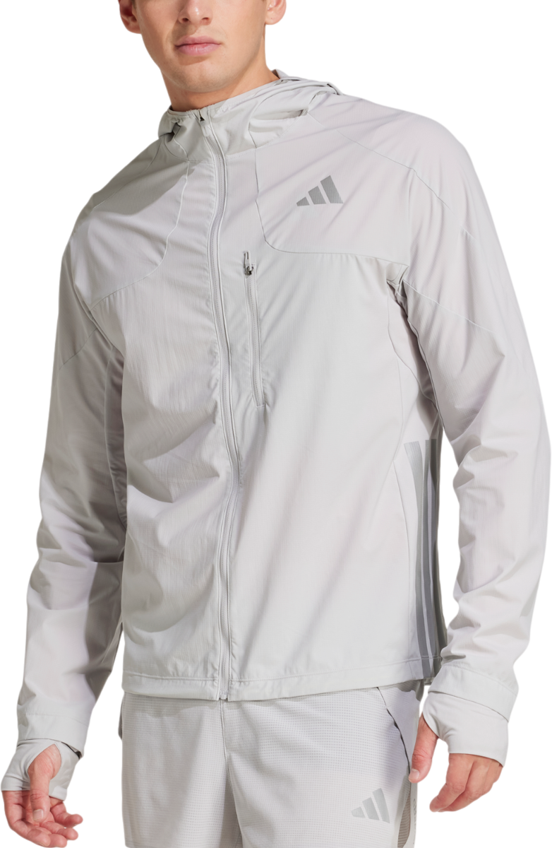 Vetrovka adidas Originals Adizero Ekiden Hooded Jacket Siva | jm7900