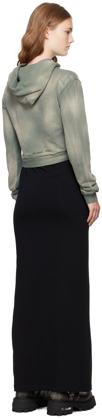 Pulover We11done We11done Layered Hoodie Dress Zelena | WD-TH2-24-838-W-KK, 2