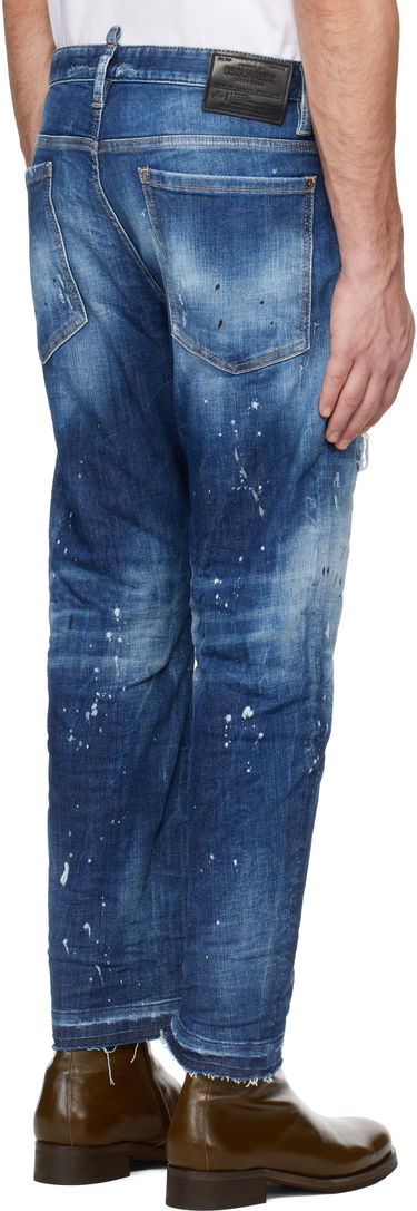 Kavbojke DSQUARED2 Dsquared2 Medium Ripped Wash Bro Jeans Modra | S74LB1634_S30872, 2