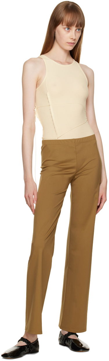 Majica brez rokavov Baserange Baserange Tie Bodysuit Bež | ONTI-RB-WI22, 4