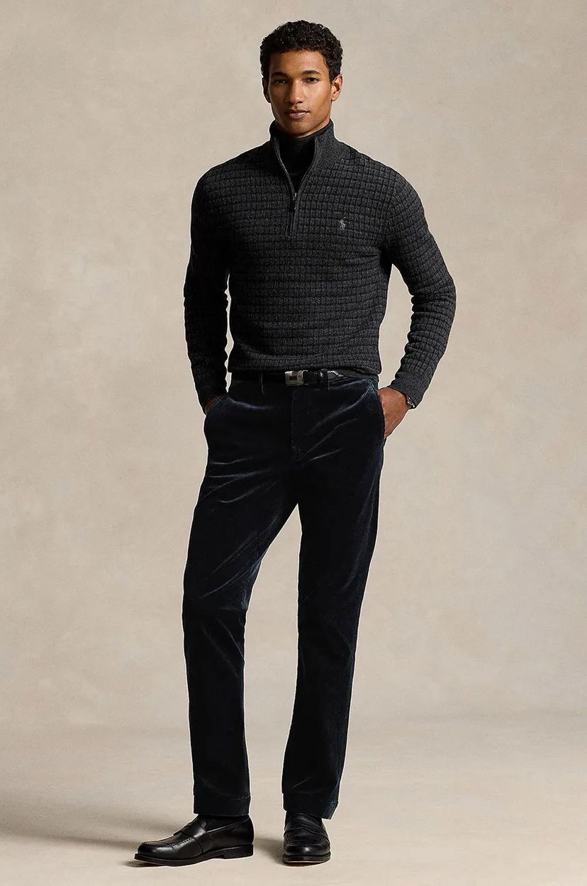 Hlače Polo by Ralph Lauren Corduroy Pants Siva | 710884820