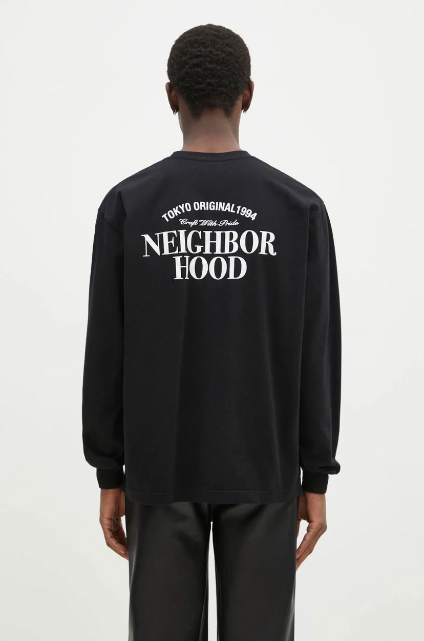 Majica Neighborhood NEIGHBORHOOD Long Sleeve Graphic T-Shirt Črna | 242PCNH.LT02