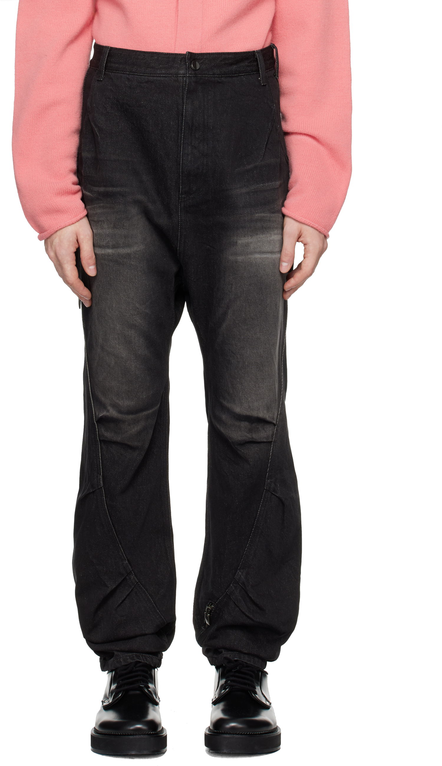 Hlače ADER ERROR Faded Black Denim Jeans Črna | BN01FWJE0108BK, 0