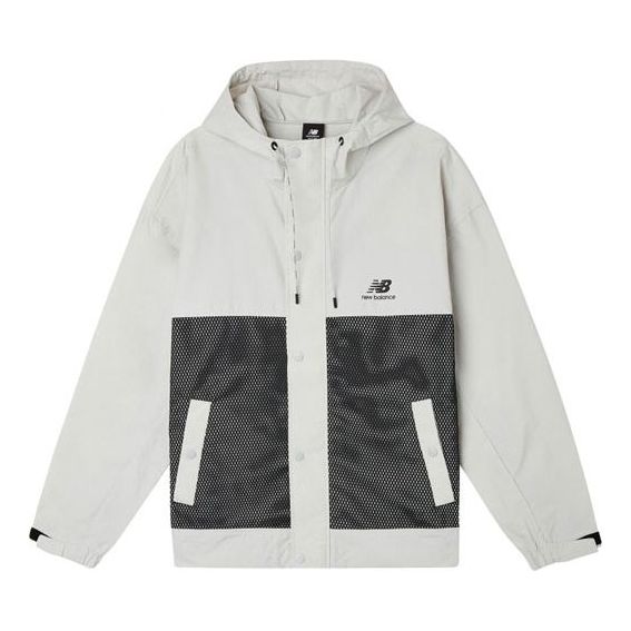 Vetrovka New Balance Classic Logo Print Jacket Siva | AMJ11332-OGR, 0