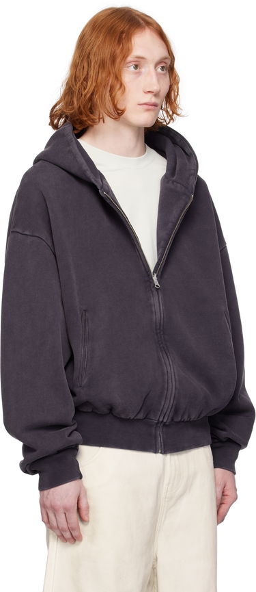Pulover Entire Studios Entire Studios Thermal Zip-Up Hoodie Lila | ES2488IN, 1