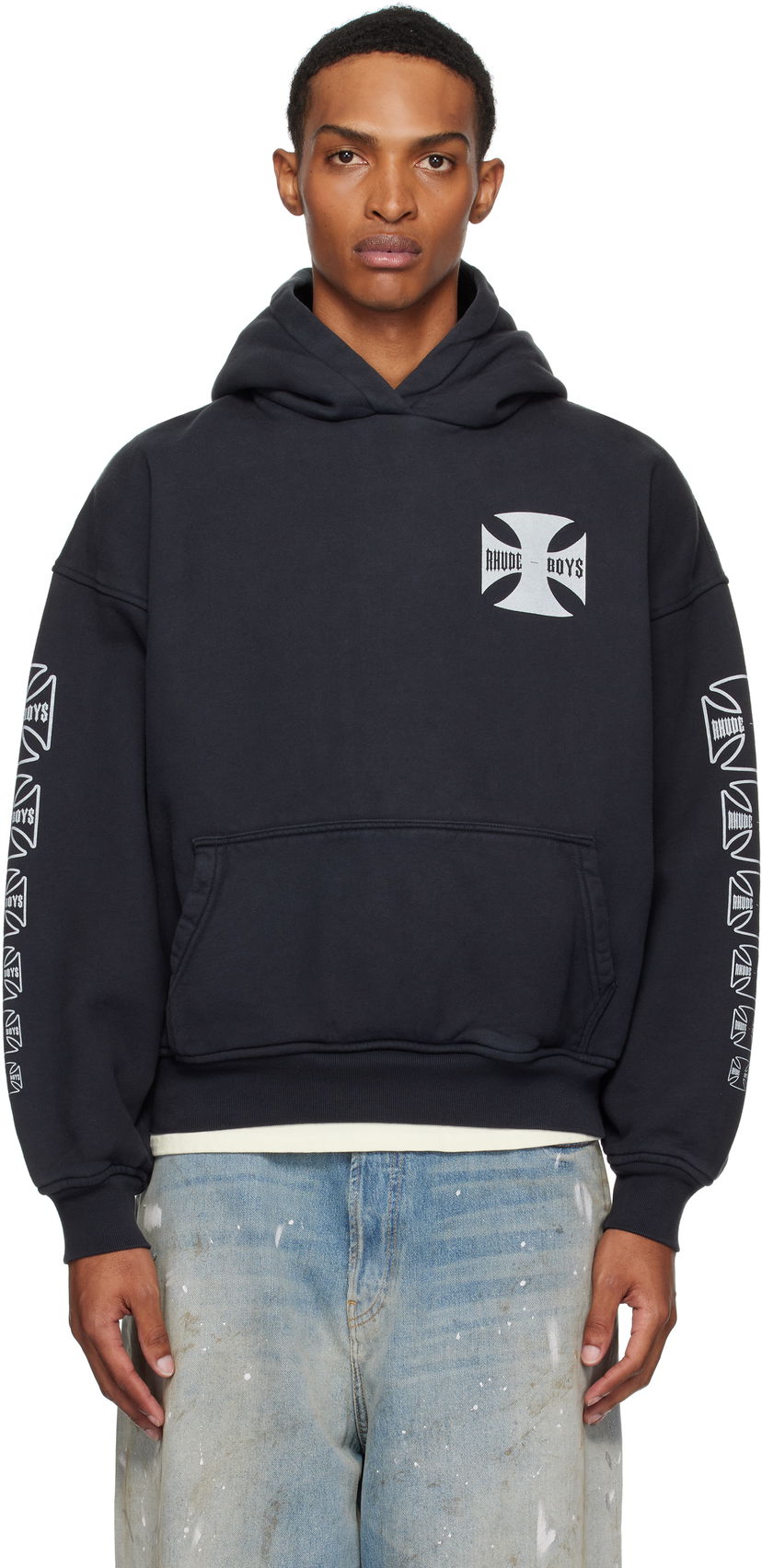 Pulover Rhude Rhude 'Rhude Boys' Hoodie Črna | RHPF25HO06012