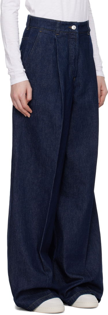 Kavbojke A.P.C. Anastasia Barbieri Edition Azzurra Wide Leg Jeans Mornarica | COHEX-F08489, 1