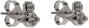 Uhani Vivienne Westwood Silver Orb Crystal Earrings Kovinski | 62010220-02P102-SM, 1