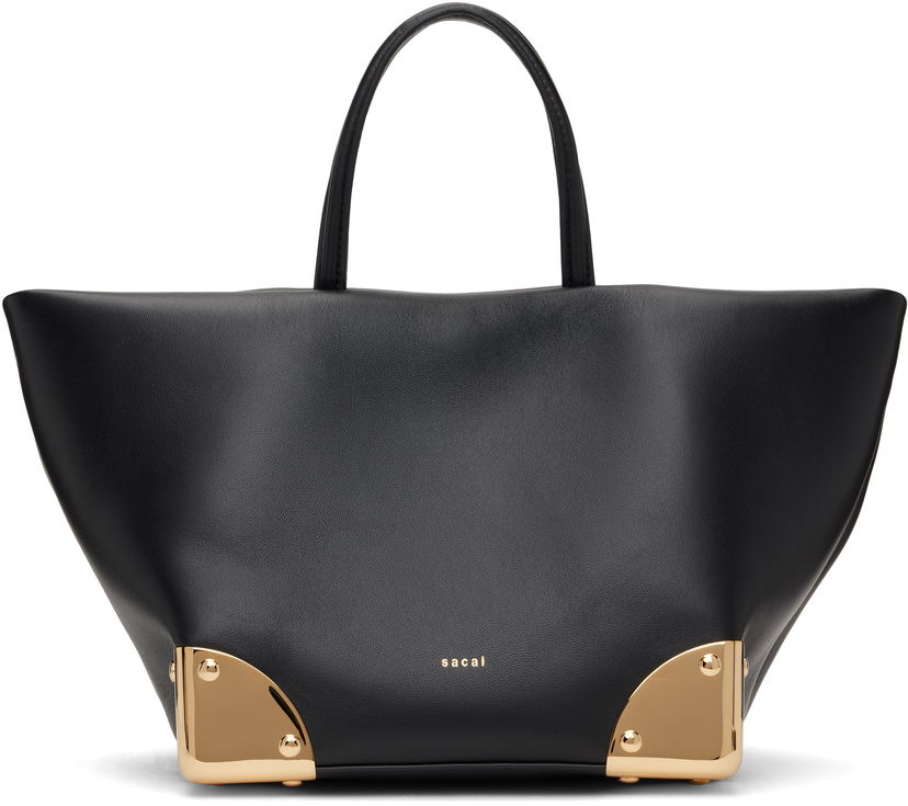 Tote bag sacai Corner Metal Small Tote Bag Črna | S129-01