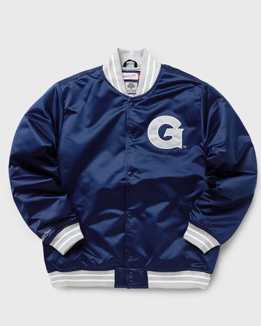 Bomber jakna Mitchell & Ness NFL Heavyweight Satin Jacket Georgetown University Mornarica | OJBF3413-GTWYYPPPNAVY, 0