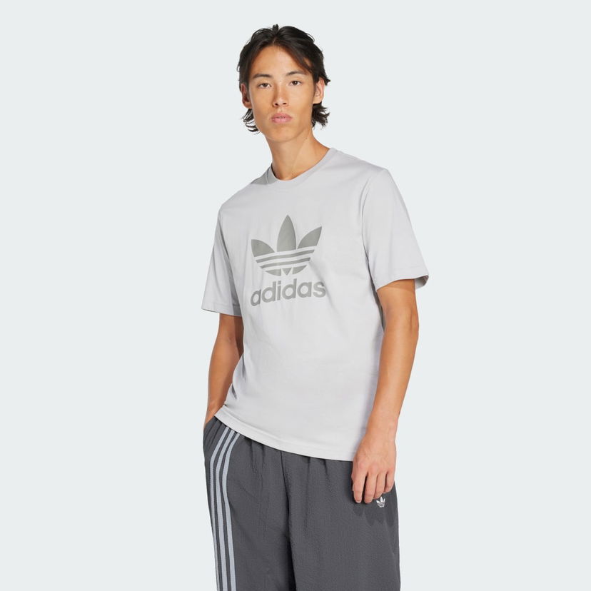 Majica adidas Performance Trefoil Graphic T-Shirt Siva | JP2548
