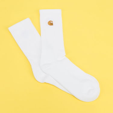 Nogavice Carhartt WIP Chase Socks White Črna | I029421_00R_XX, 4