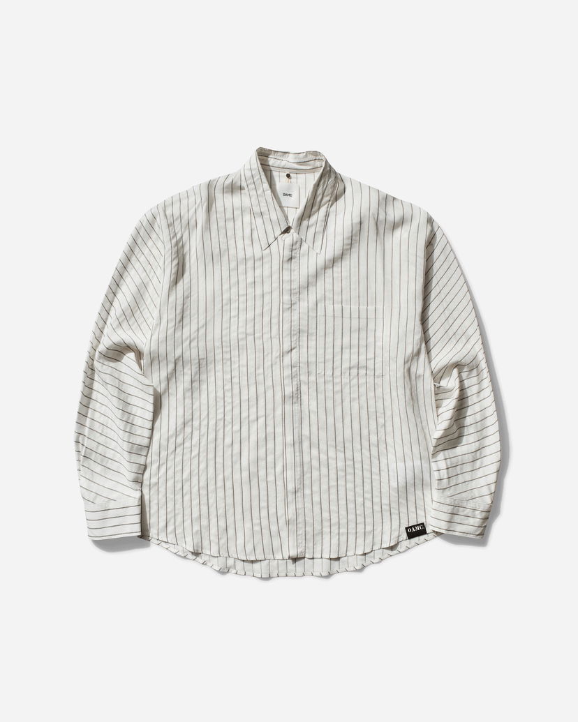 Srajce OAMC Cronos Striped Shirt Bela | OA5SMS08APTR368002 002