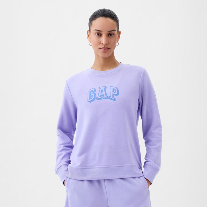Pulover GAP Logo Sweatshirt Fresh Lavender Lila | 885586-02